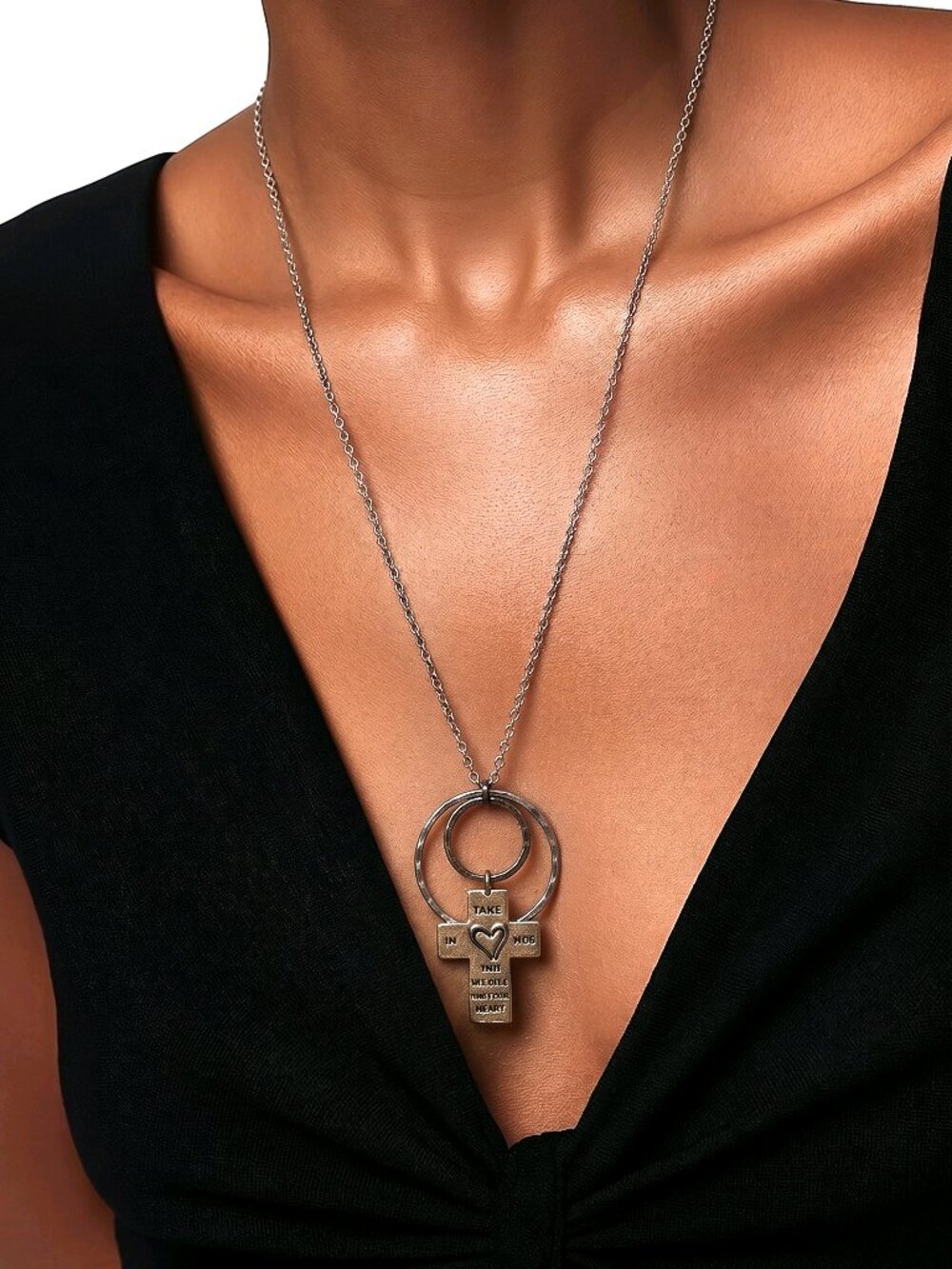 Religious Necklace - Proverbs: 3.3 - "Trust the Lord with All your Heart" - - Picture 2 of 6